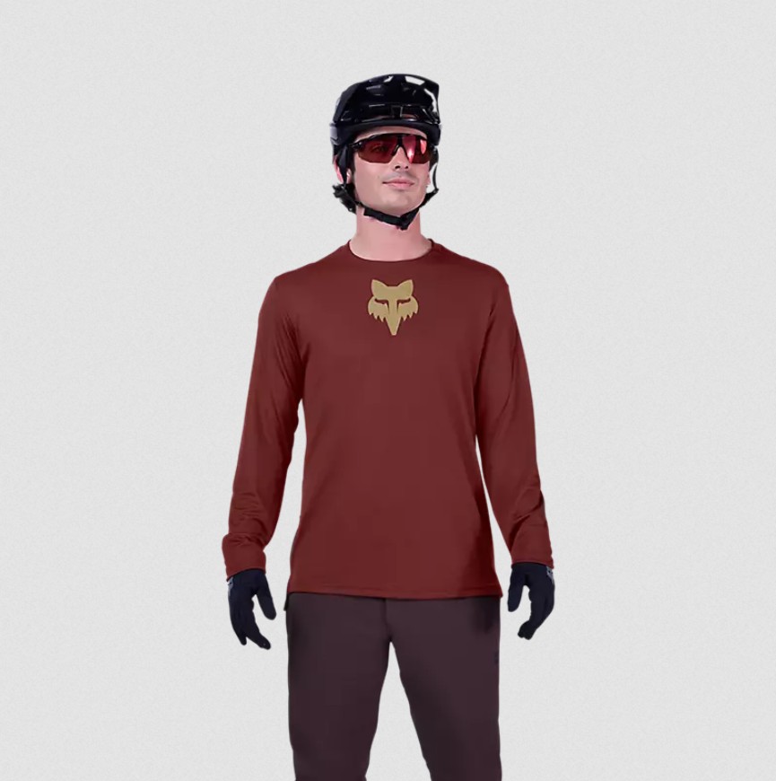 Fox Ranger Fox Head Langarmtrikot Rostbraun