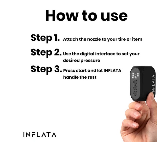 INFLATA Pro S - Mini Electric Pumpe