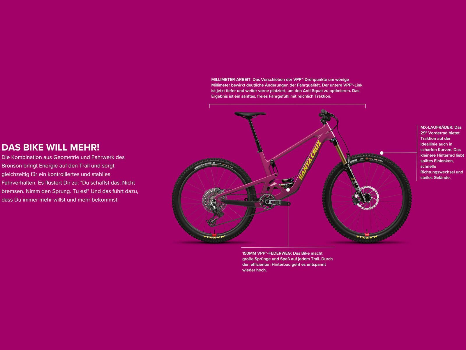 Santa Cruz Bronson 5 C MX GX AXS Root Beer