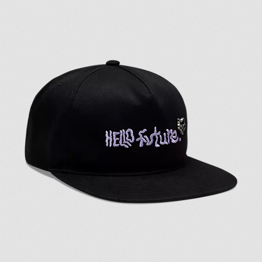 Fox Hello Future Snapback Hat Cap Schwarz