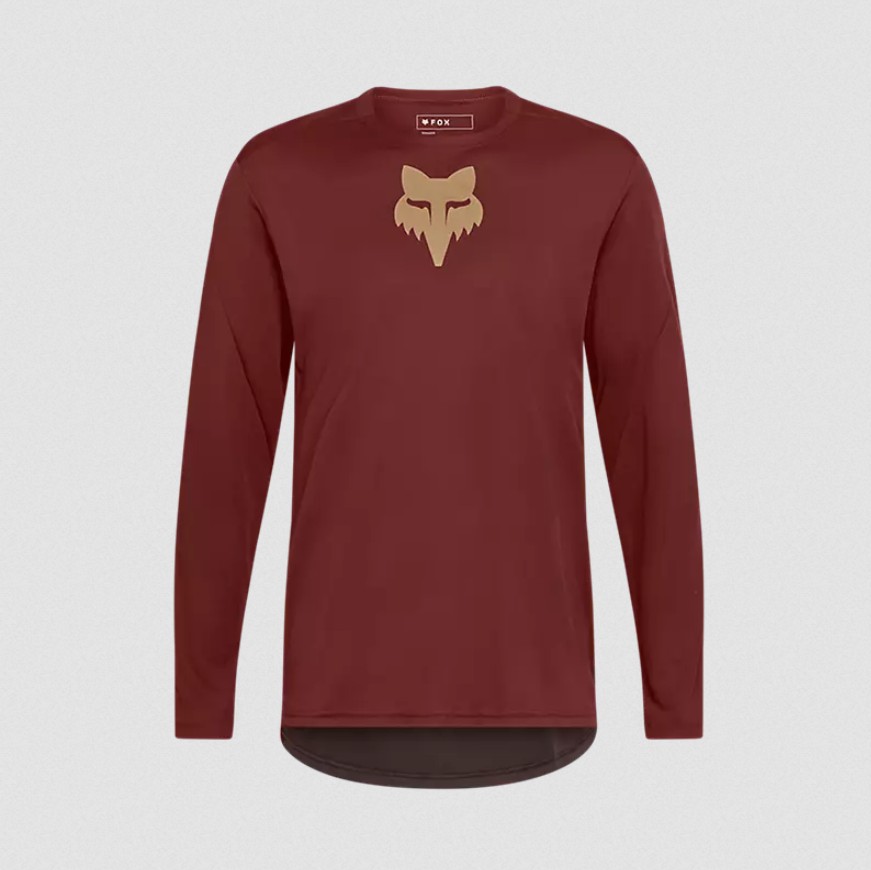 Fox Ranger Fox Head Langarmtrikot Rostbraun