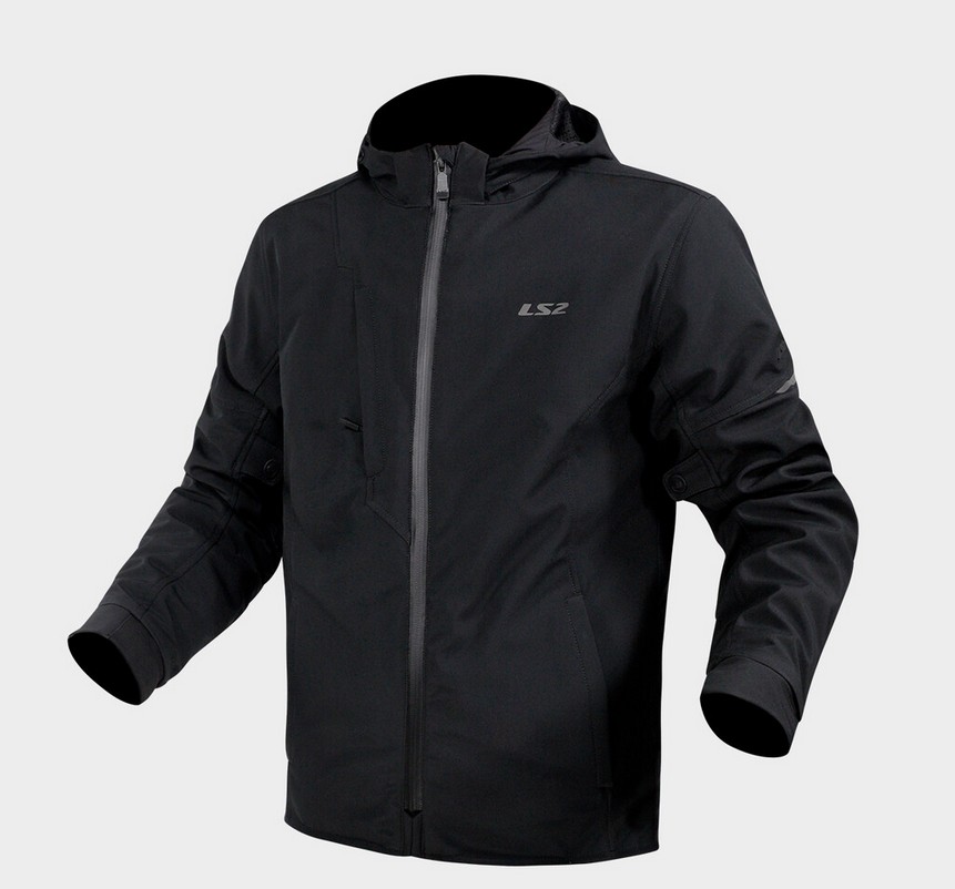 LS2 Bolton Roller Motorrad Jacke Schwarz