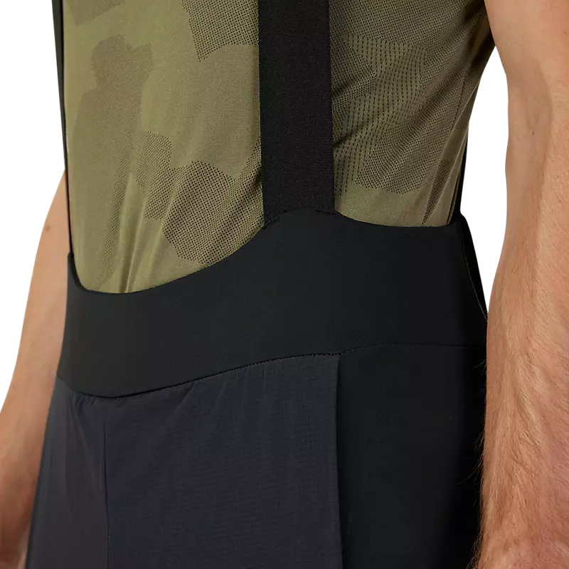 Fox Bib-Shorts Flexair Ascent Cargo Schwarz