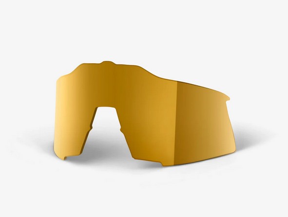 100% Speedcraft Tall Mirror Repl. Lens Flash Gold