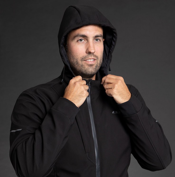 LS2 Bolton Roller Motorrad Jacke Schwarz