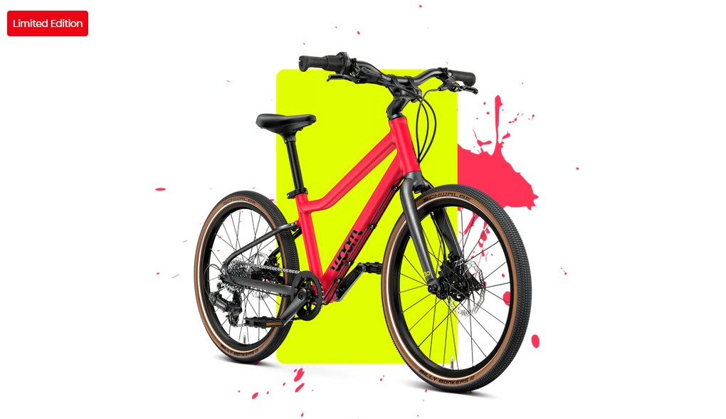 Woom EXPLORE 4 neon pink Limited Edition