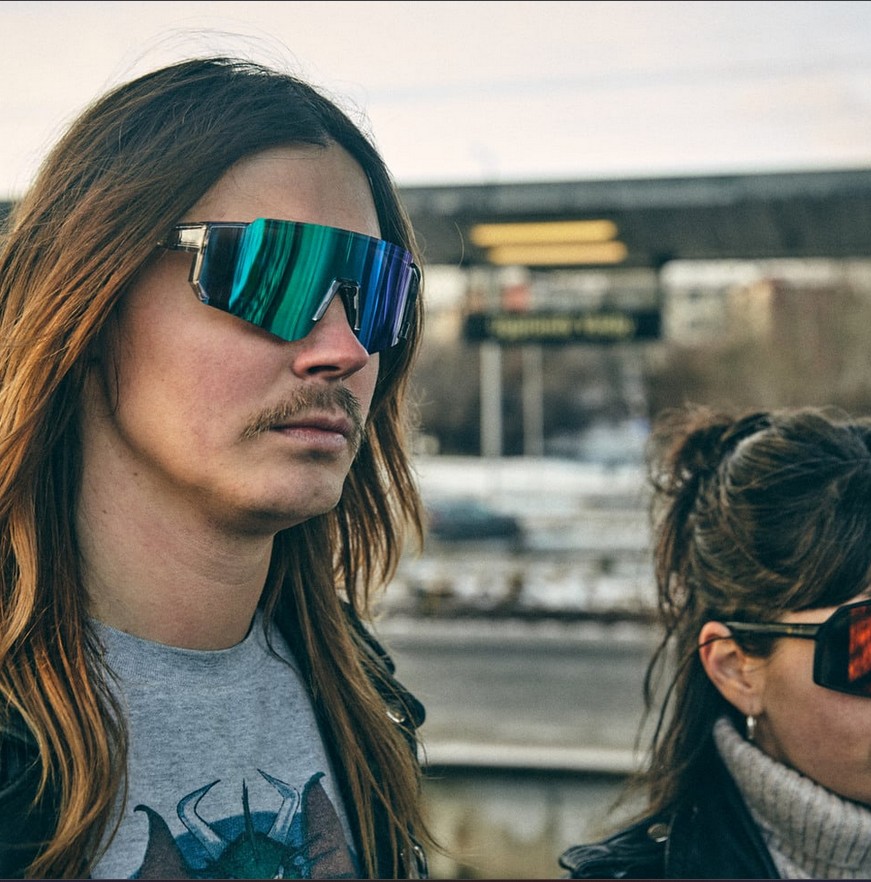CHPO Siri Transparent Grey Rainbow Fahrradbrille