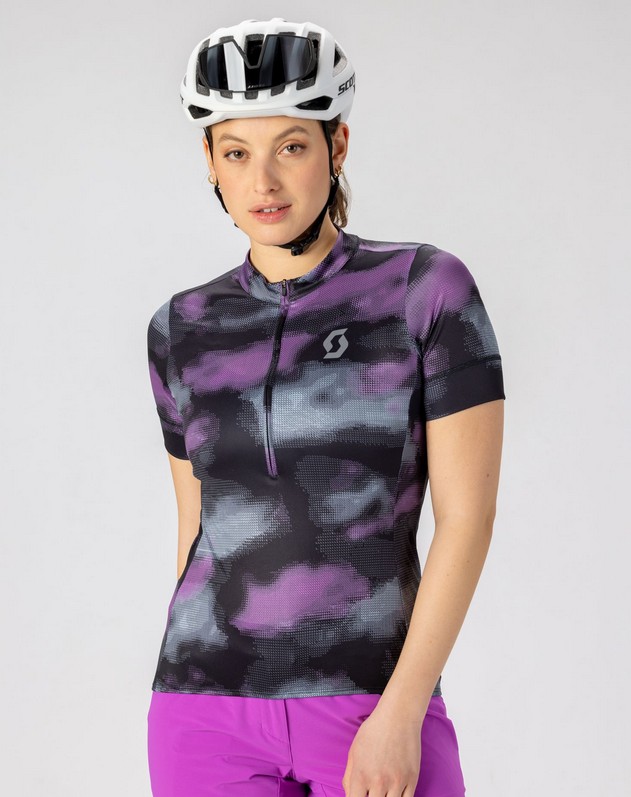 Scott Endurance 10 Kurzarmtrikot Damen Purple