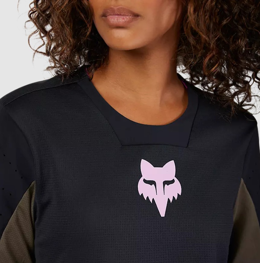 Fox Damen Defend Park Langarmtrikot Schwarz