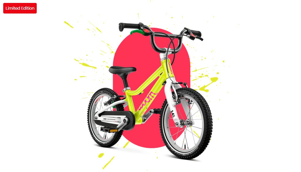 Woom GO 2 neon lime Limited Edition