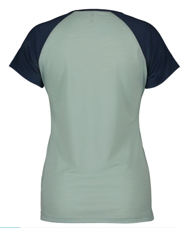 Scott Defined Merino Shirt Damen Metal Blue
