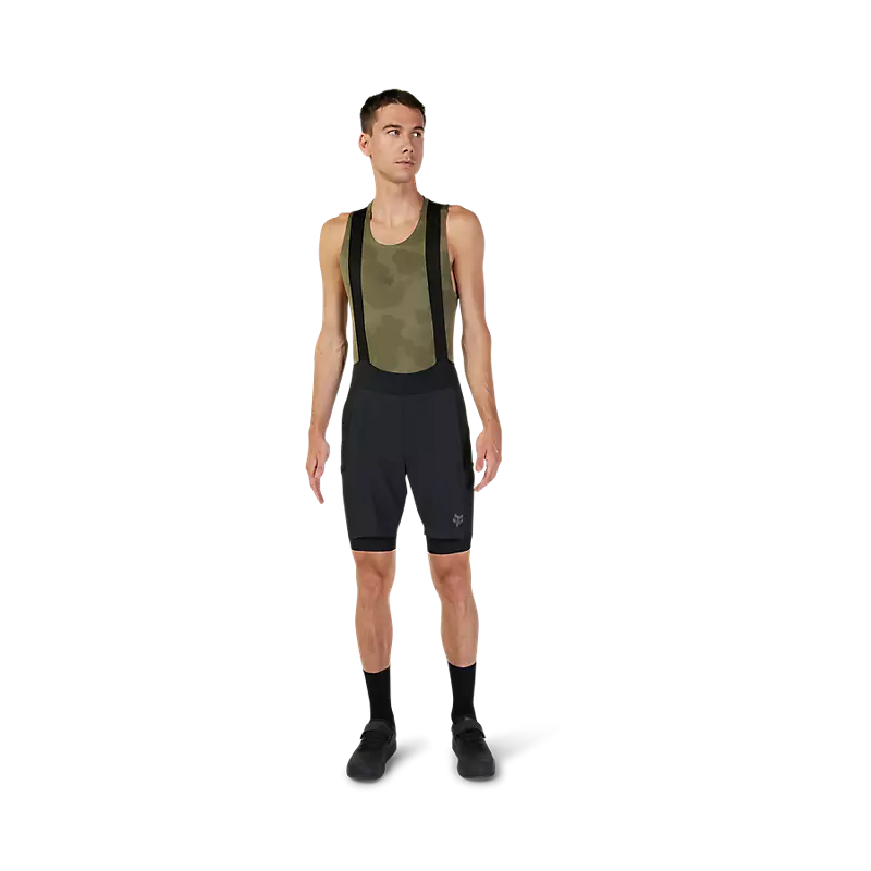 Fox Bib-Shorts Flexair Ascent Cargo Schwarz