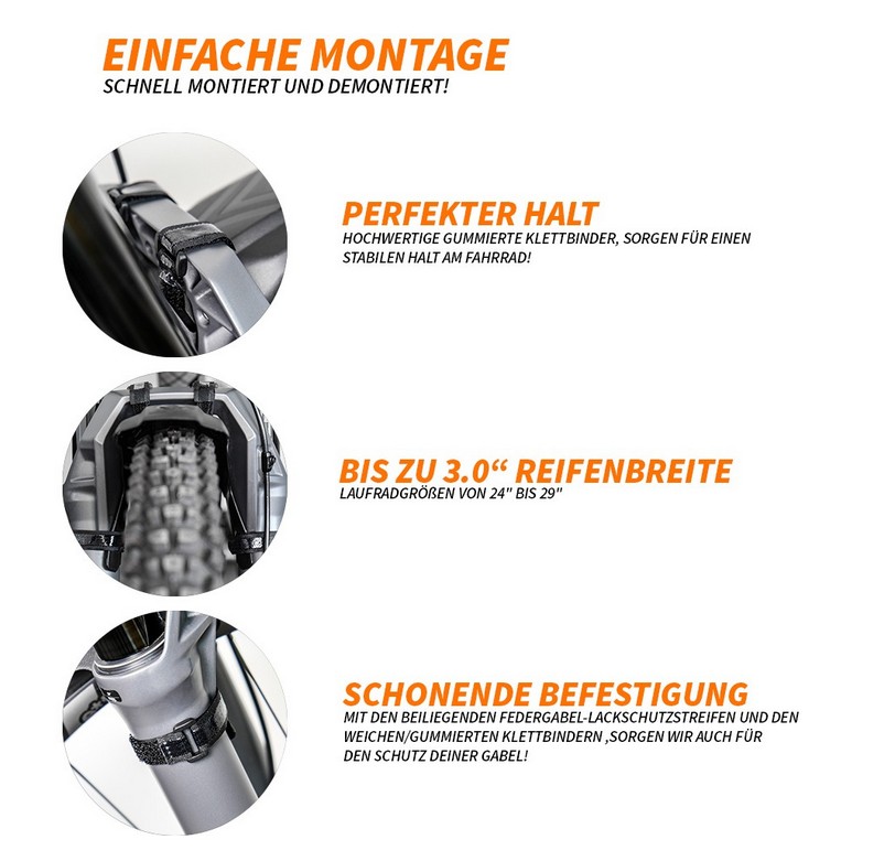 Unleazhed M02 Mudgard Schutzblech Vorderrad MTB