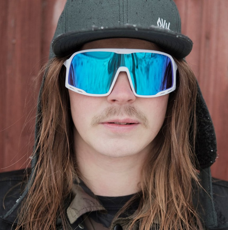 CHPO Henrik White Blue Mirror Fahrradbrille
