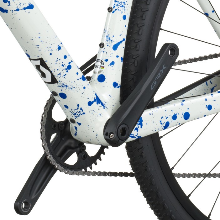 Scott Addict Gravel 30 White Splatter Blue