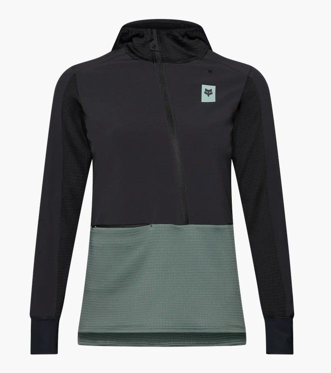 Fox Hoodie Defend Thermal Damen Salbei Grün Winter