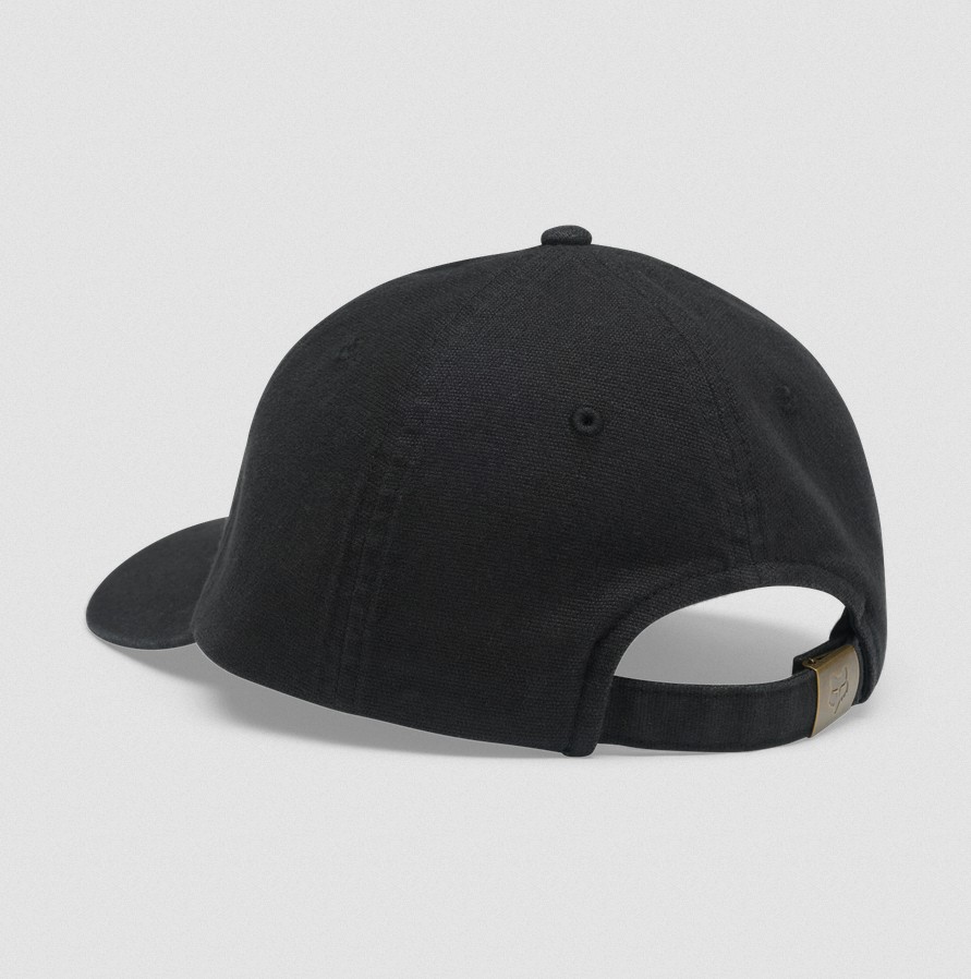 Fox Outline Adjustable Hat Schwarz