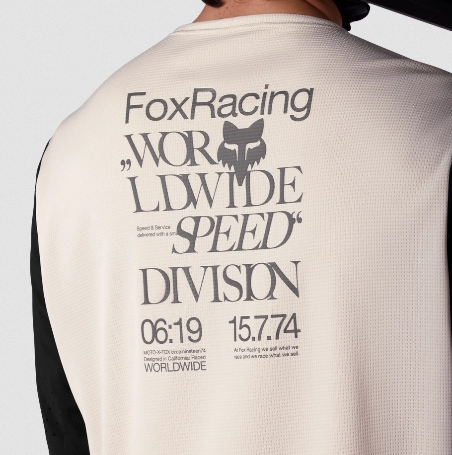 Fox Defend Park SE Langarmtrikot Kreideweiß