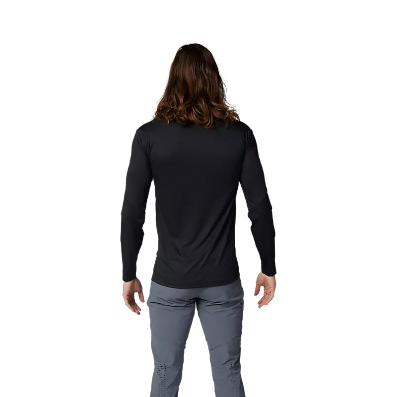 Fox Langärmliges Jersey Flexair Pro Schwarz