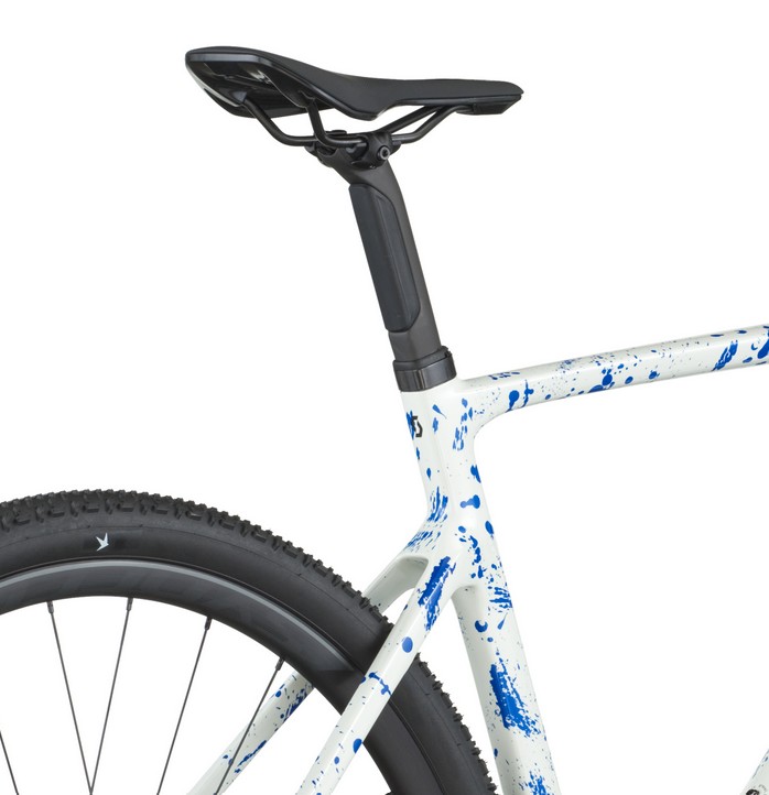 Scott Addict Gravel 30 White Splatter Blue