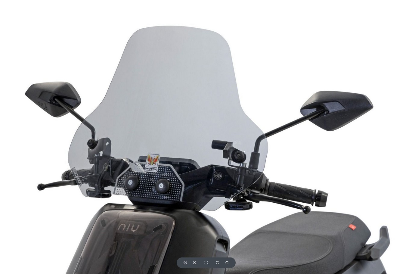 NIU Short Windshield von Isotta NQiX Serie Getönt