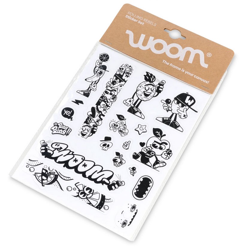 woom Rolling Rebels Sticker Set