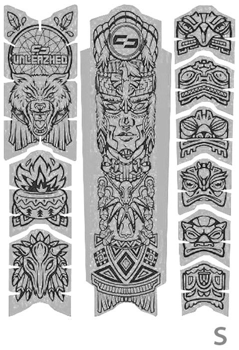 unleazhed frame tatanka black glossy S top tube