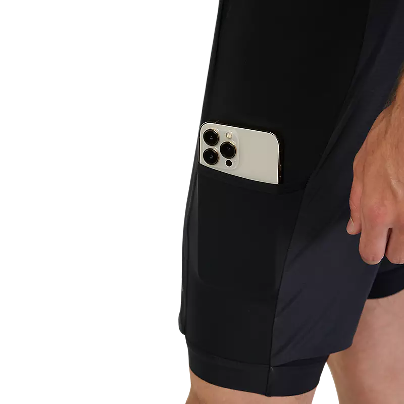 Fox Bib-Shorts Flexair Ascent Cargo Schwarz