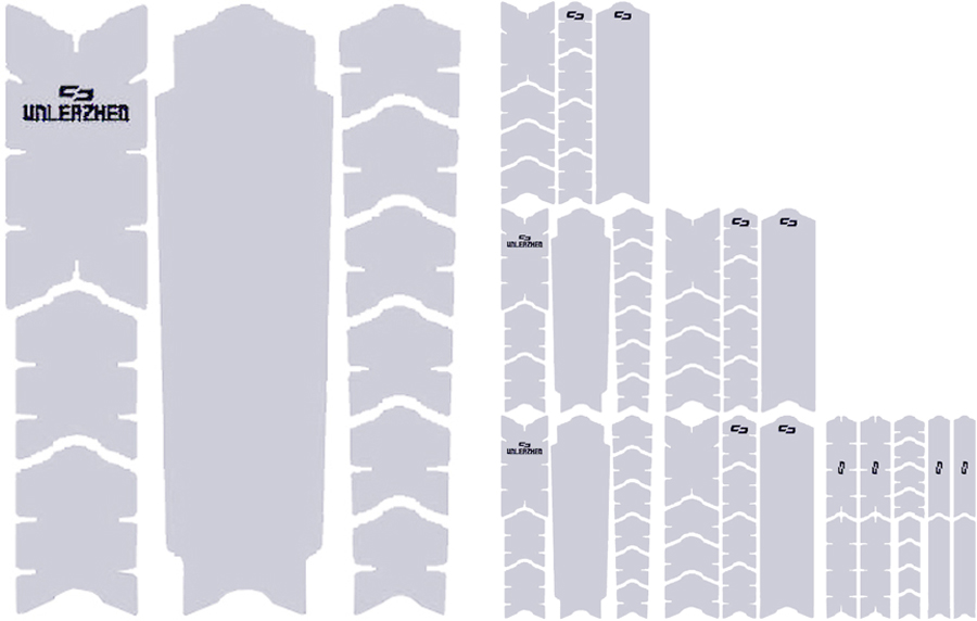 unleazhed frame clear matt XXL