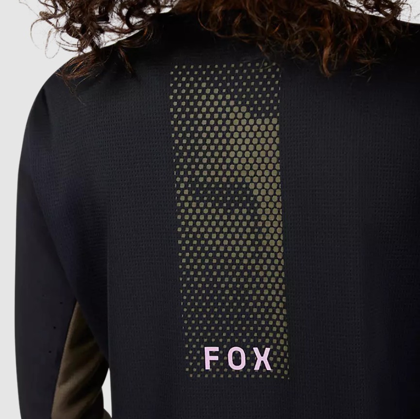 Fox Damen Defend Park Langarmtrikot Schwarz