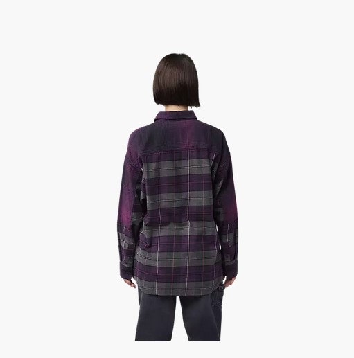 Fox Flanellhemd Oversized Dame Sangria