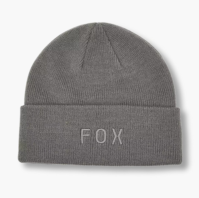 Fox Wordmark Beanie Pewter Grey