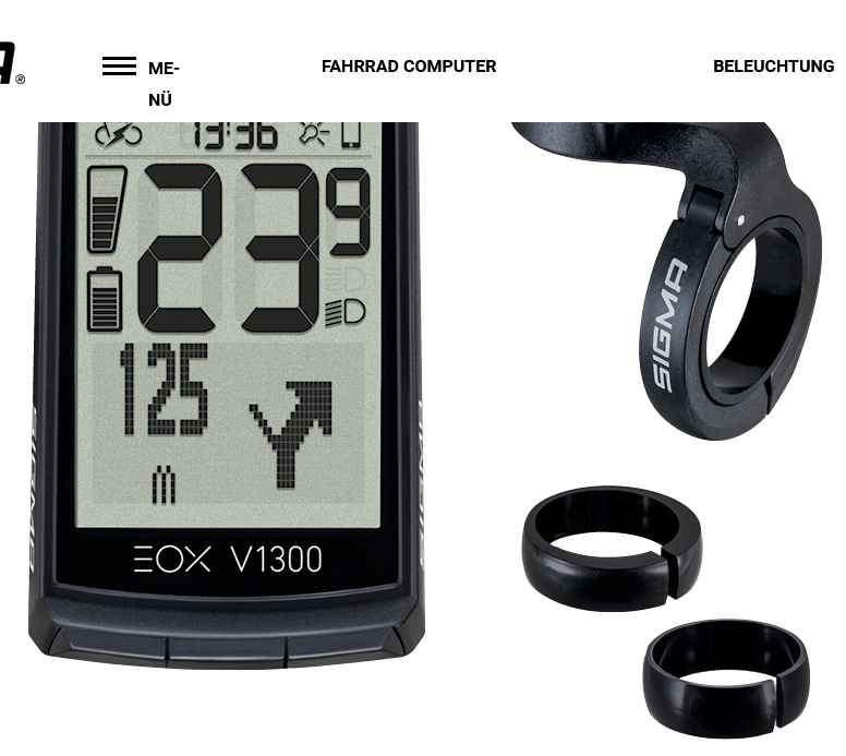 Sigma EOX View 1300 E-Bike Computer